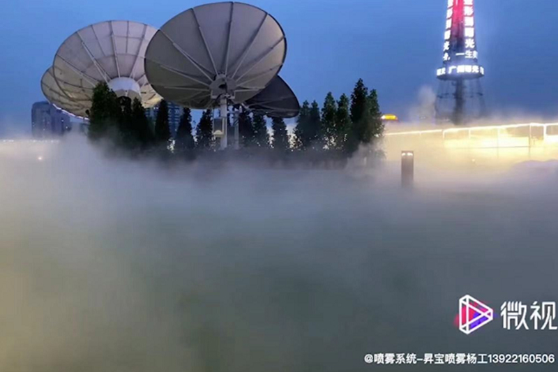 廣州電視塔噴霧項目（內(nèi)附項目噴霧視頻）